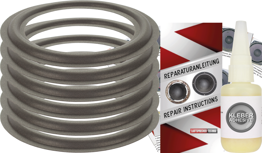 Electro Voice Link 10 Speaker Surround Re-Foam Complete Repair Kit For Passive Radiator And Woofer